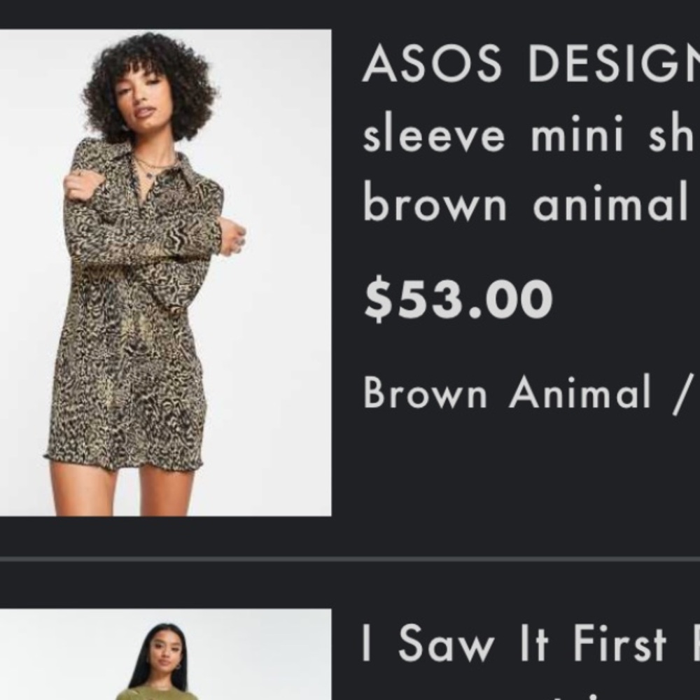 ASOS plisse tunic dress button up size 4/small